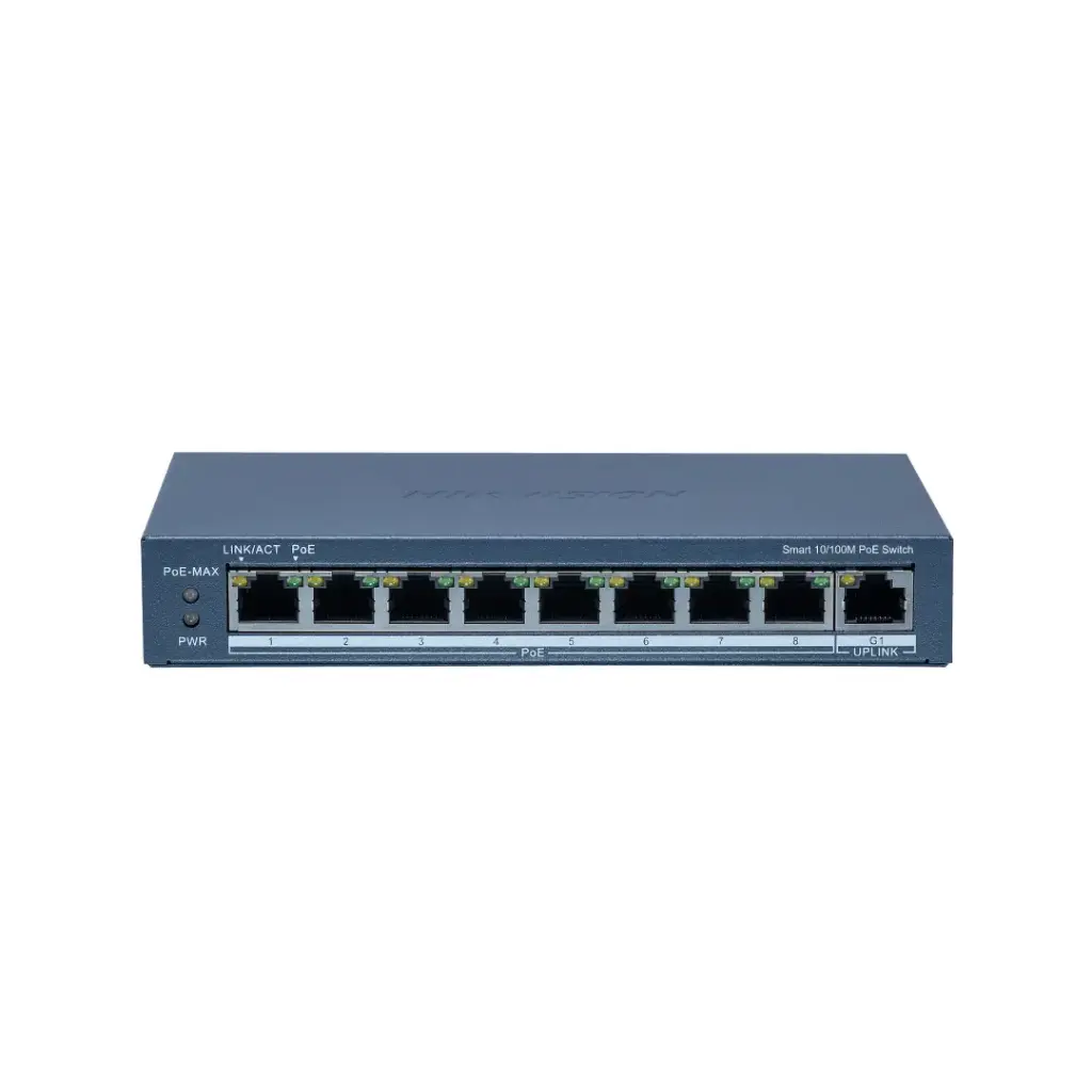 HIKVISION POE SWITCHING 8+1 PORT (1000MB POE) (1000MB Uplink) (Managed)(110 W) รุ่น DS-3E1309P-EI