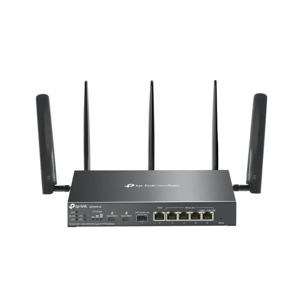 TP-LINK Omada 4G+ Cat6 AX3000 Gigabit VPN Router รุ่น ER706W-4G