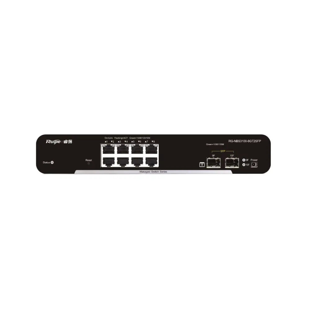 RUIJIE|REYEE 8-Port Gigabit L2 Managed Switch รุ่น RG-NBS3100-8GT2SFP
