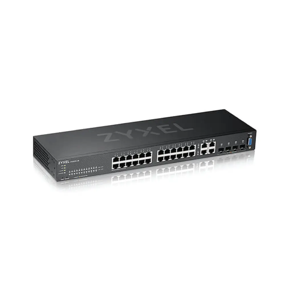 ZYXEL 24-port GbE L2+ Switch with GbE Uplink รุ่น GS2220-28