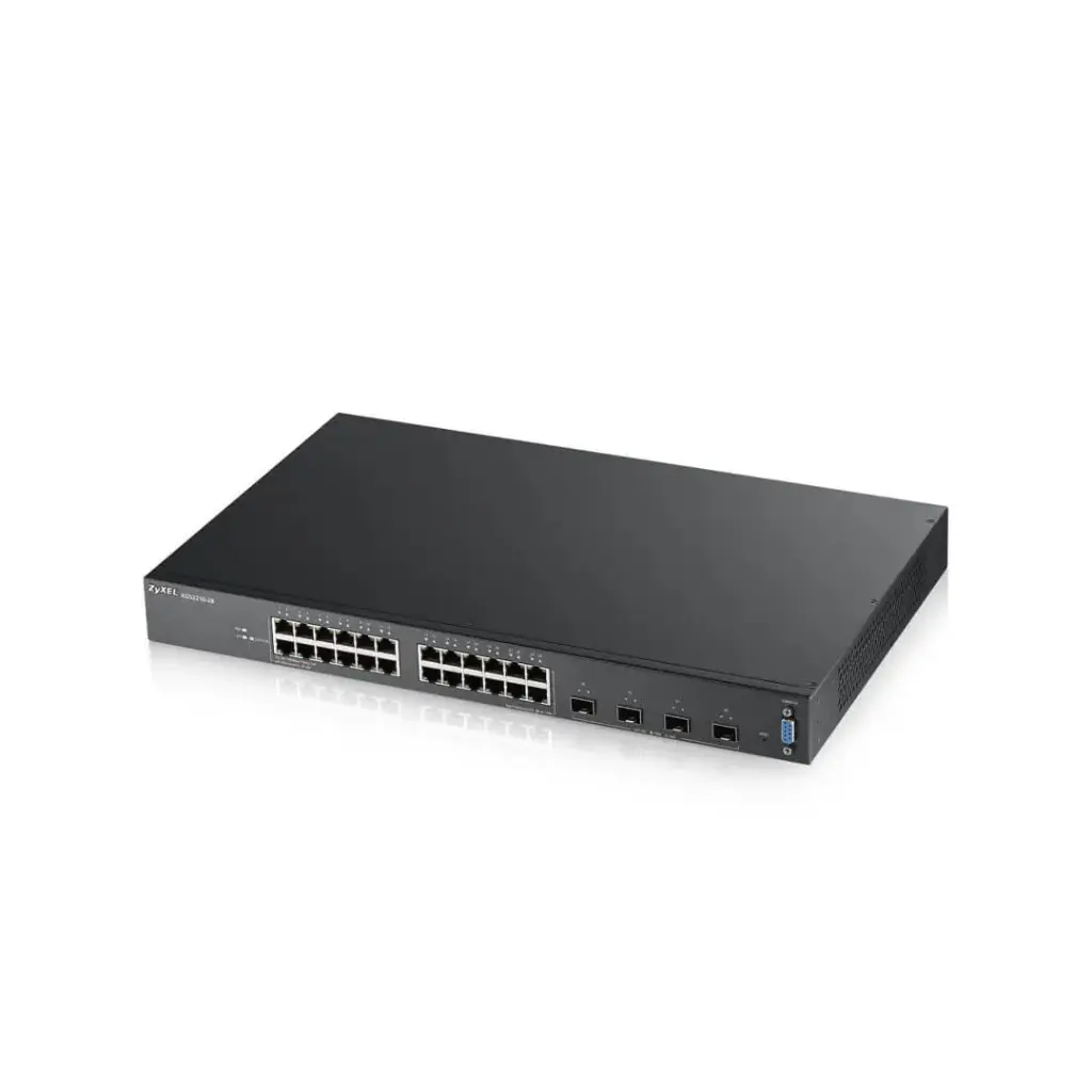ZYXEL 24-port GbE Layer 3 Access Switch with 10GbE Uplink รุ่น XGS2210-28