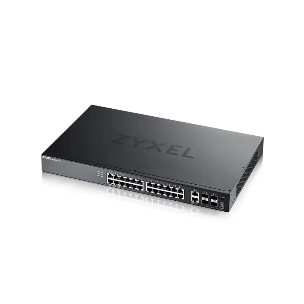 ZYXEL 24-port GbE L3 Access Switch with 6 10G Uplink รุ่น XGS2220-30