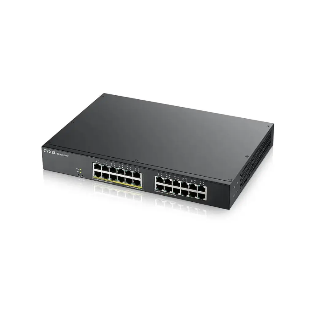ZYXEL 24-port GbE Smart Managed PoE Switch (130W) รุ่น GS1900-24EP
