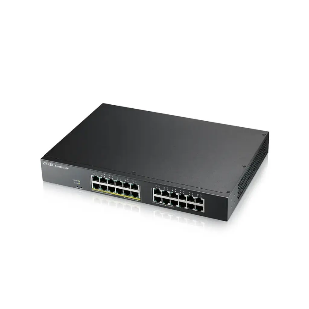 ZYXEL 24-port GbE Smart Managed PoE Switch (130W) รุ่น GS1915-24EP