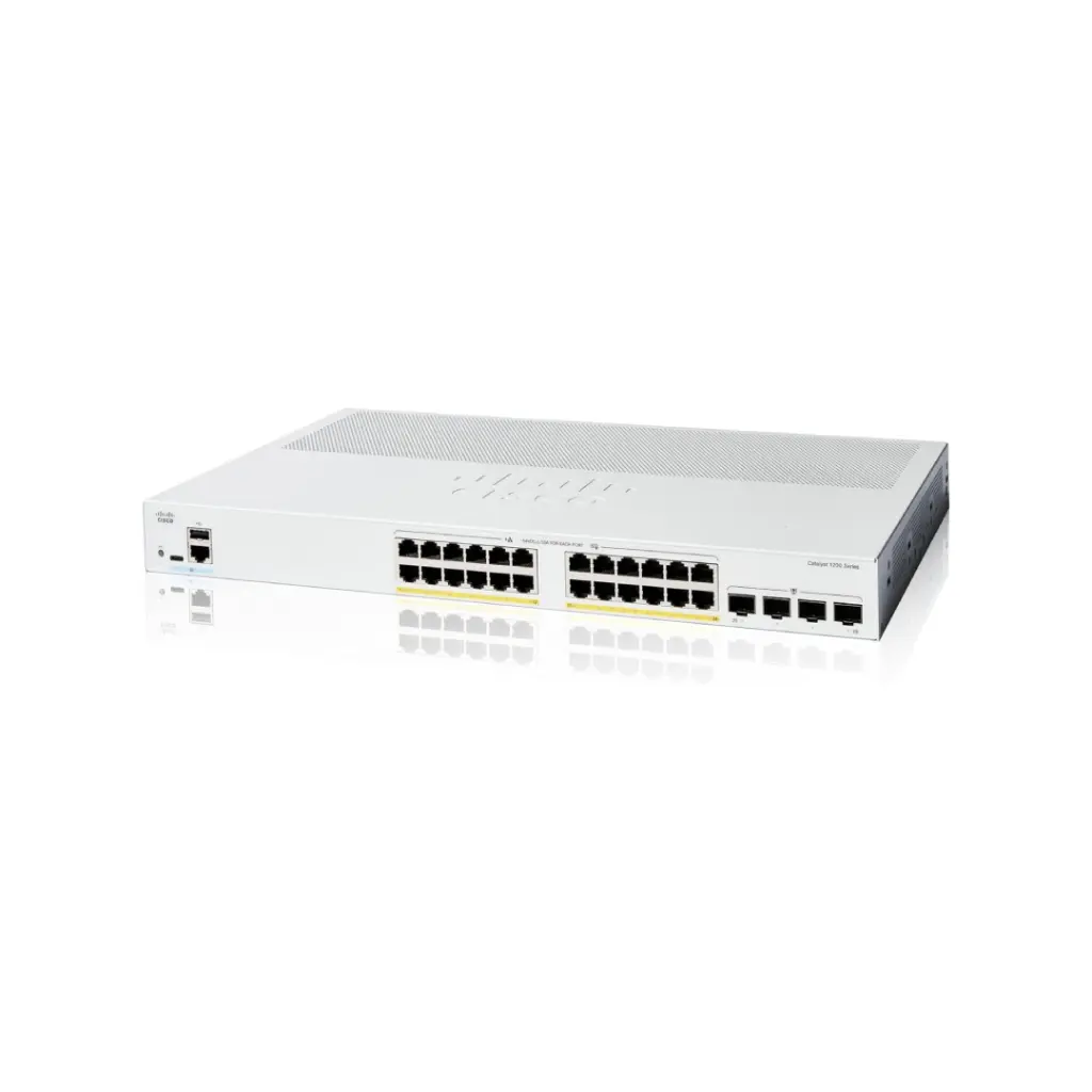 Cisco Catalyst 1200 24-port GE, PoE, 4x1G SFP รุ่น C1200-24P-4G