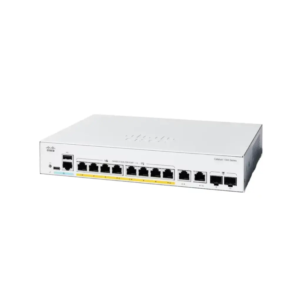 Cisco Catalyst 1300 8-port GE, Full PoE, 2x1G Combo รุ่น C1300-8FP-2G