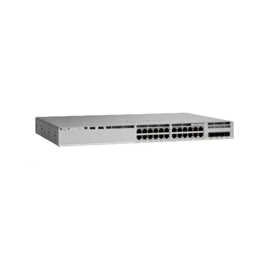 Cisco Catalyst 9200L 24-port PoE+, 4 x 10G, Network Advantage รุ่น C9200L-24P-4X-A