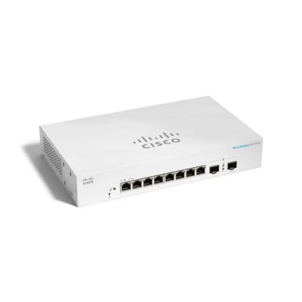 Cisco CBS220 Smart 8-port GE, Ext PS, 2x1G SFP รุ่น CBS220-8T-E-2G-EU