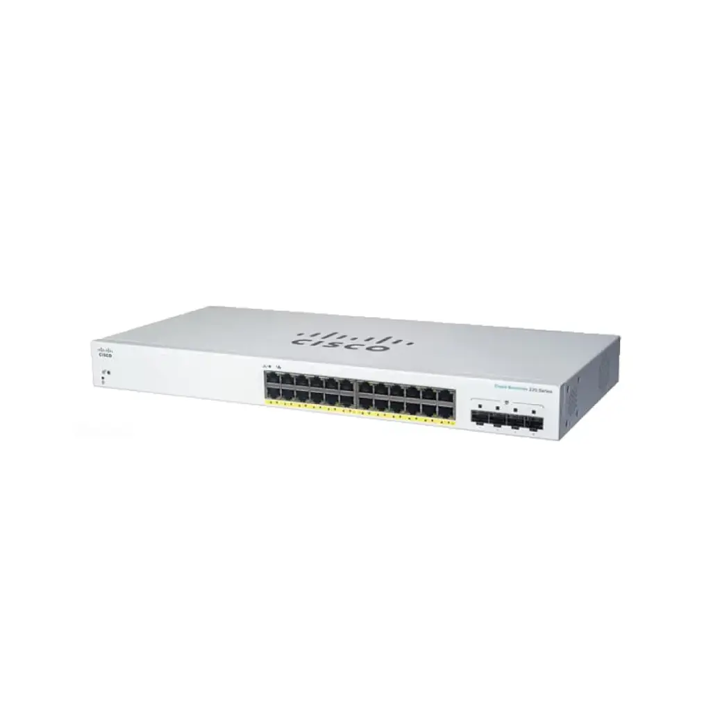 Cisco CBS220 Smart 24-port GE, PoE, 4x1G SFP รุ่น CBS220-24P-4G-EU