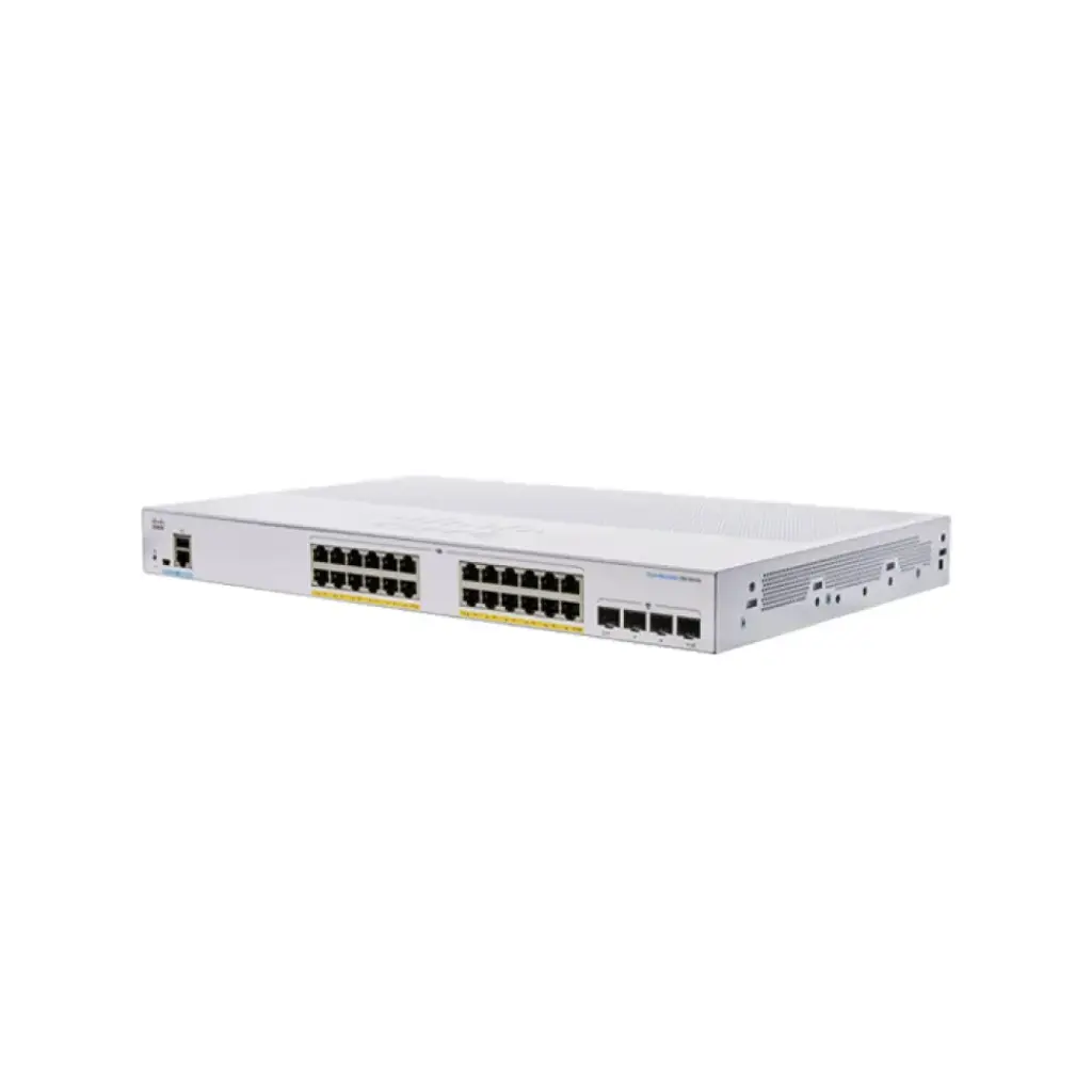 Cisco CBS250 Smart 24-port GE, Full PoE, 4x1G SFP รุ่น CBS250-24FP-4G-EU