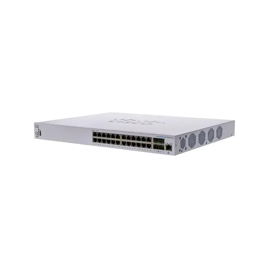 Cisco CBS350 Managed 24-port 10GE, 4x10G SFP+ Shared รุ่น CBS350-24XT-EU
