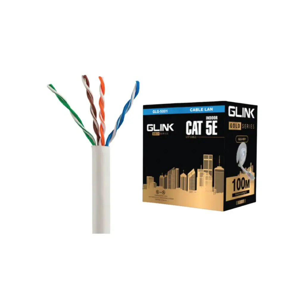 GLINK สาย LAN CAT5E INDOOR (100 M) รุ่น GLG-5001(Gold Series)