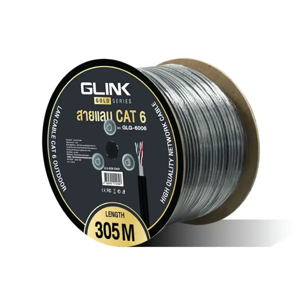 GLINK สาย LAN CAT6 OUTDOOR (305 M) รุ่น GLG-6006 (Gold Series)