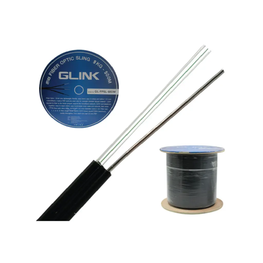 GLINK สาย Fiber Optic 1 CORE มีสลิง  รุ่น GL-FPSL1CORE 