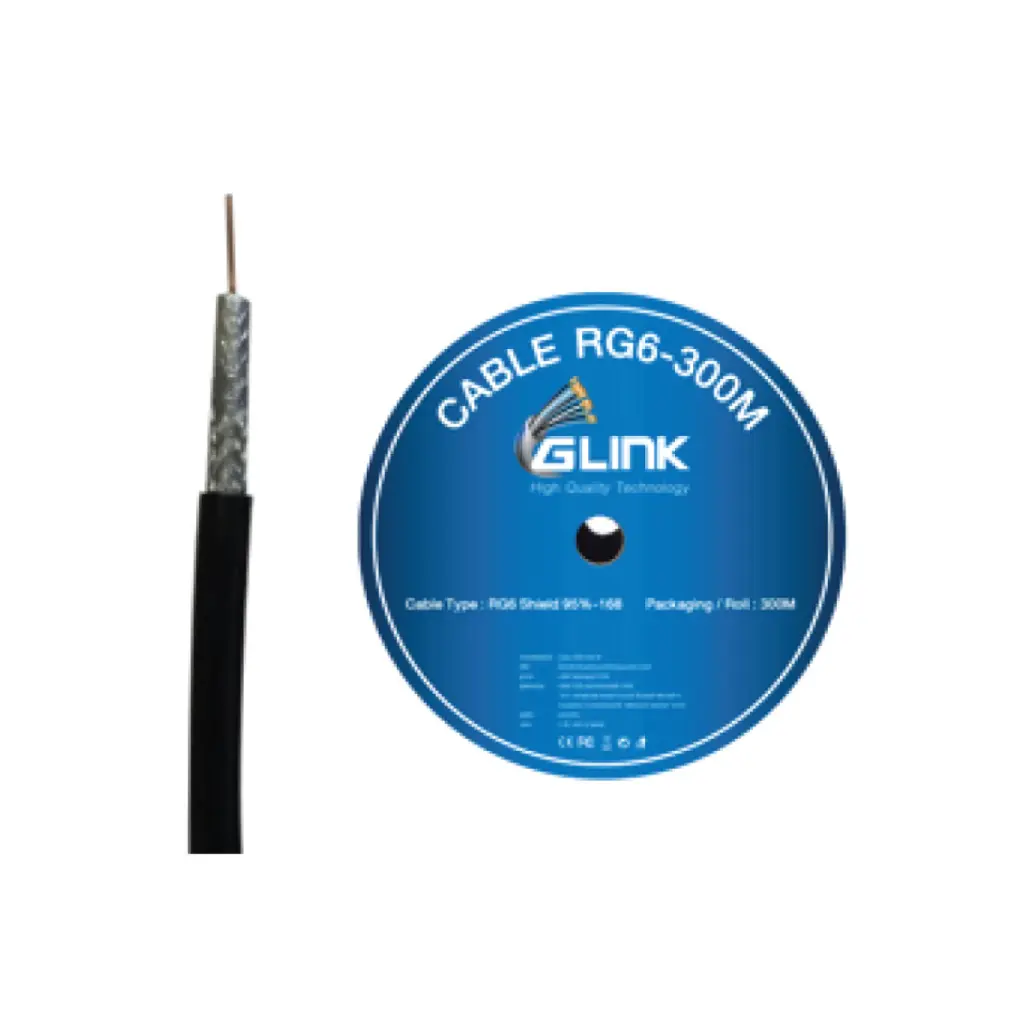 GLINK สาย RG6 ชิลด์ 95 % (300 M) รุ่น RG6300 (20058)