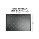 GLINK ถาดตู้ Rack (สีดำ) สำหรับตู้ลึก 60 ซม. รุ่น GC-SHELF(60CM) BLACK (18930)