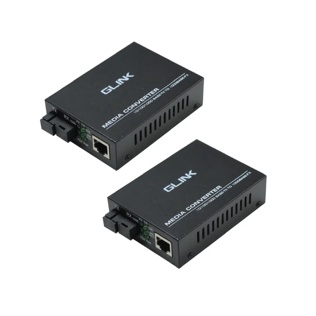 GLINK Fiber to Lan Media Converter Gigabit 20KM รุ่น GCVT-07 (ไม่มีอแดปเตอร์)(21092)