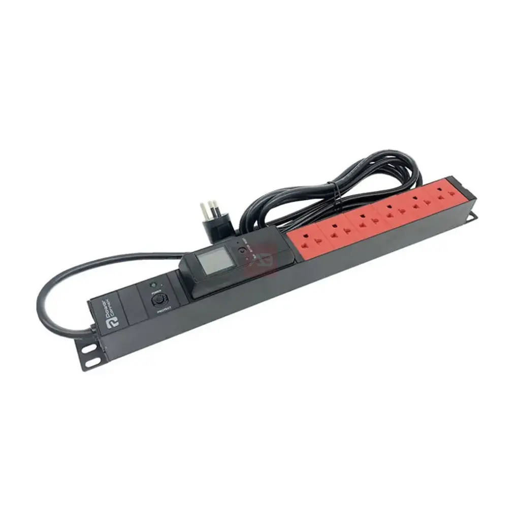 PowerConneX ปลั๊กพ่วงสำหรับตู้แร็ค 6 ช่อง (สายยาว 3 เมตร)(3,680W)(16A) รุ่น M5PHTCO-TS06