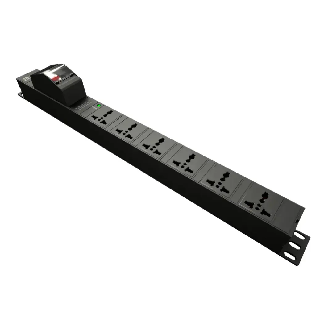 PowerConneX ปลั๊กพ่วงสำหรับตู้แร็ค 6 ช่อง (สายยาว 3 เมตร)(3,750W)(15A) รุ่น PXB5PHNNB-UL06