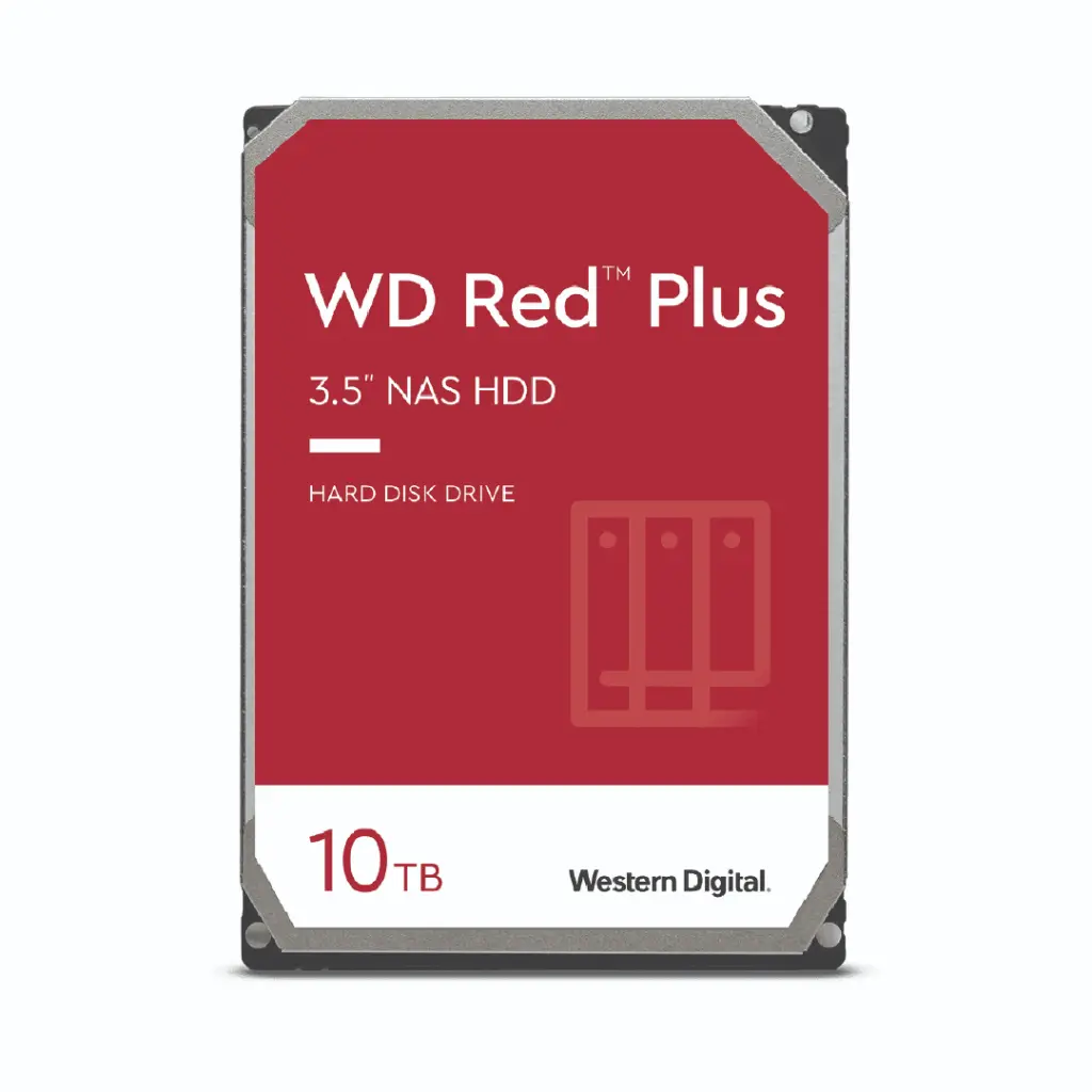 WD RED PLUS ฮาร์ดดิส 10 TB รุ่น WD101EFBX (สำหรับ NAS)