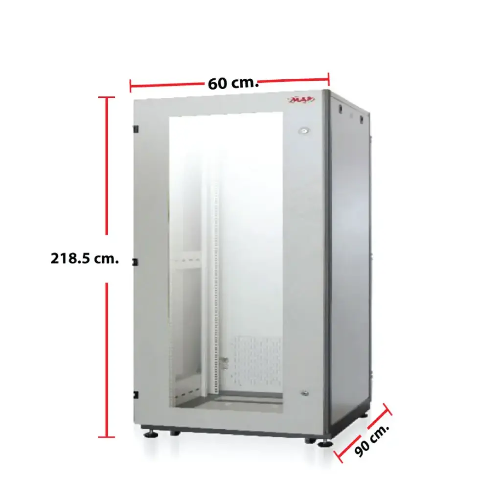 MAP ตู้ RACK 45U ลึก 90 cm.(60x90x218.5 cm.) 19" Modern Close Rack Serie. AC รุ่น M3-60945