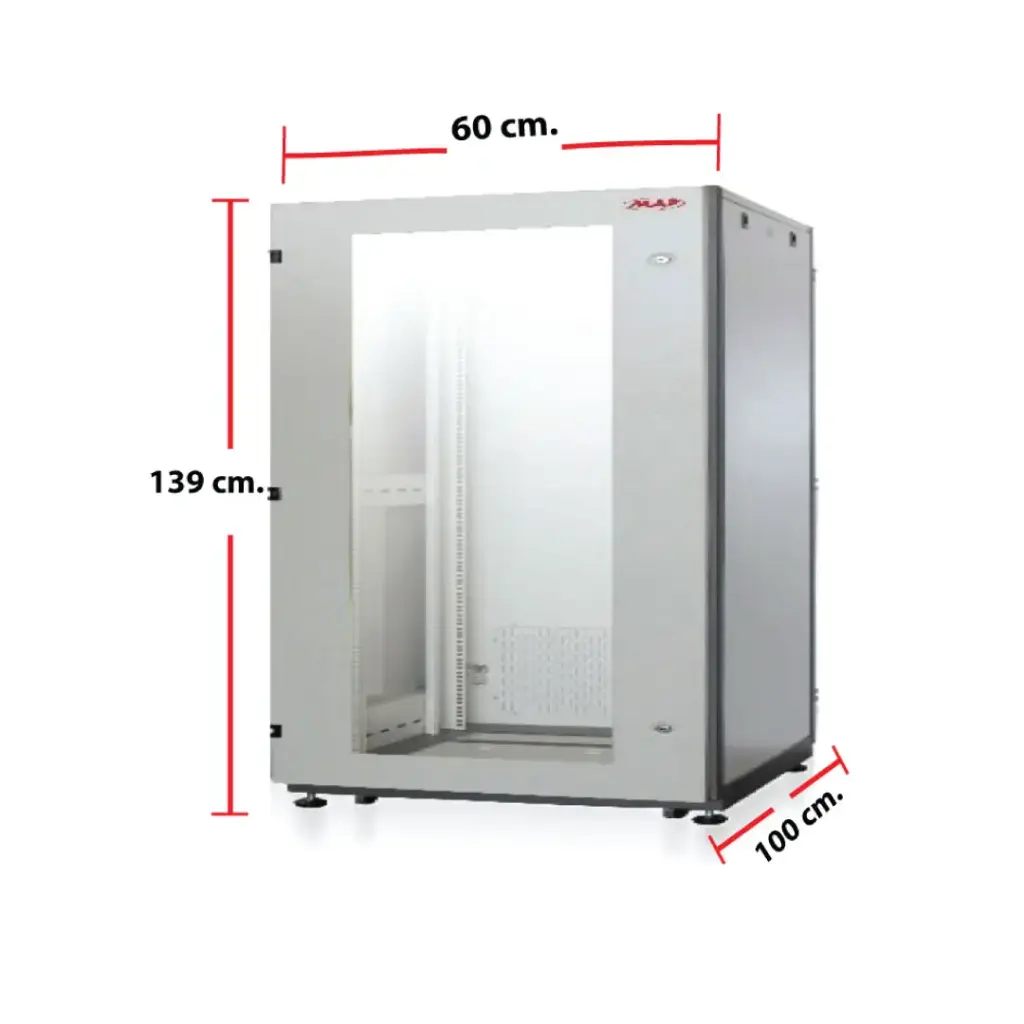 MAP ตู้ RACK 27U ลึก 100 cm.(60x100x139 cm.) 19" Modern Close Rack Serie. AC รุ่น M3-61027