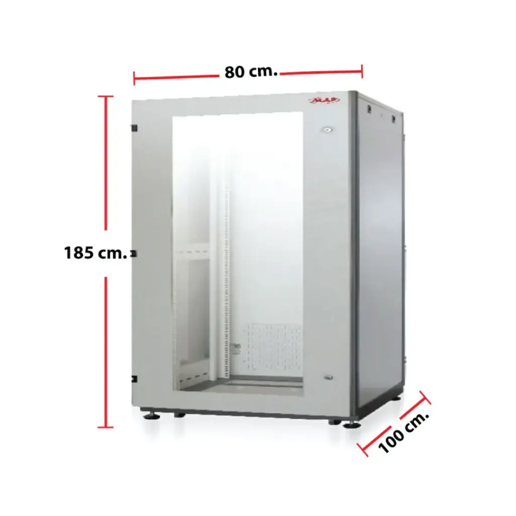 MAP ตู้ RACK 39U ลึก 100 cm.(80x100x185 cm.) 19" Modern Close Rack Serie. AC รุ่น M3-81039