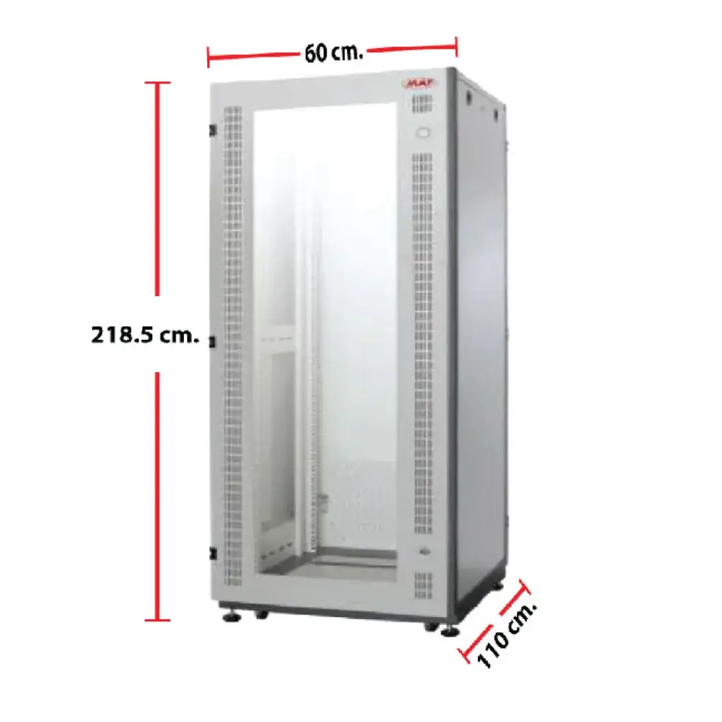 MAP ตู้ RACK 36U ลึก 80 cm.(80x80x205 cm.) 19" Modern Close Rack Serie. MI รุ่น M4-80843