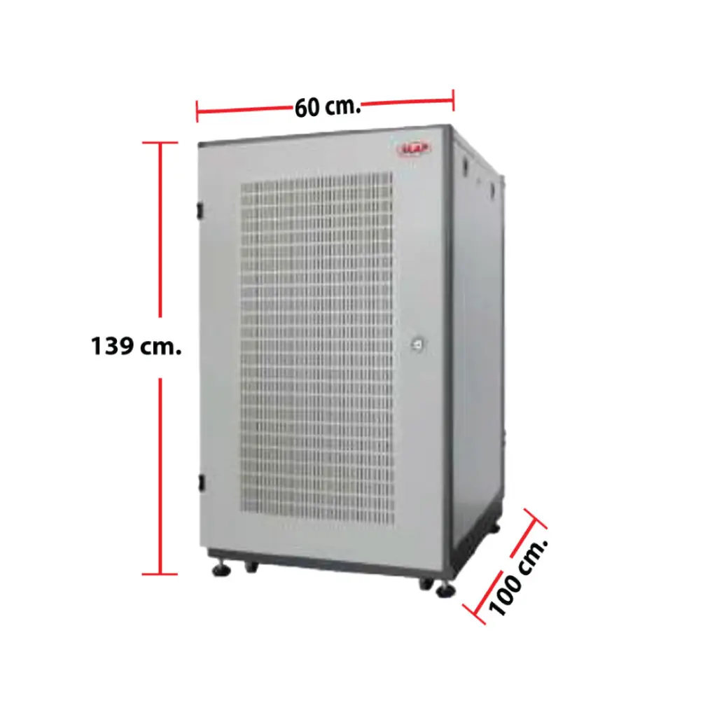 MAP ตู้ RACK 27U ลึก 100 cm.(60x100x139 cm.) 19" Modern Close Rack Serie. PF รุ่น M5-61027