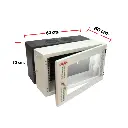 MAP ตู้ RACK 6U ลึก 60 cm.(60×60x32 cm.) 19" Modern Wall Rack Serie. MI รุ่น M2-60606