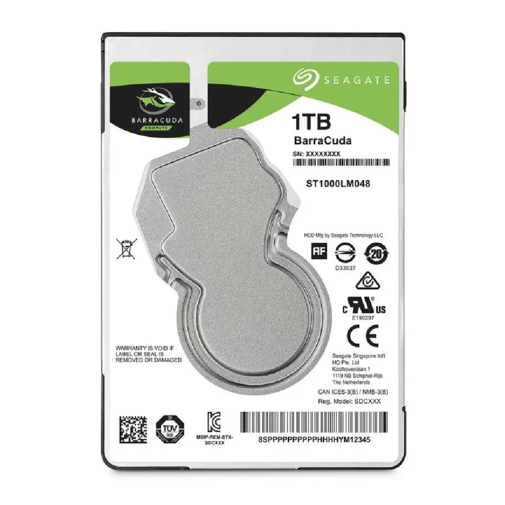 SEAGATE BARRACUDA ฮาร์ดดิสก์ 1 TB 2.5" 5400RPM รุ่น ST1000LM048 (สำหรับ คอมพิวเตอร์)