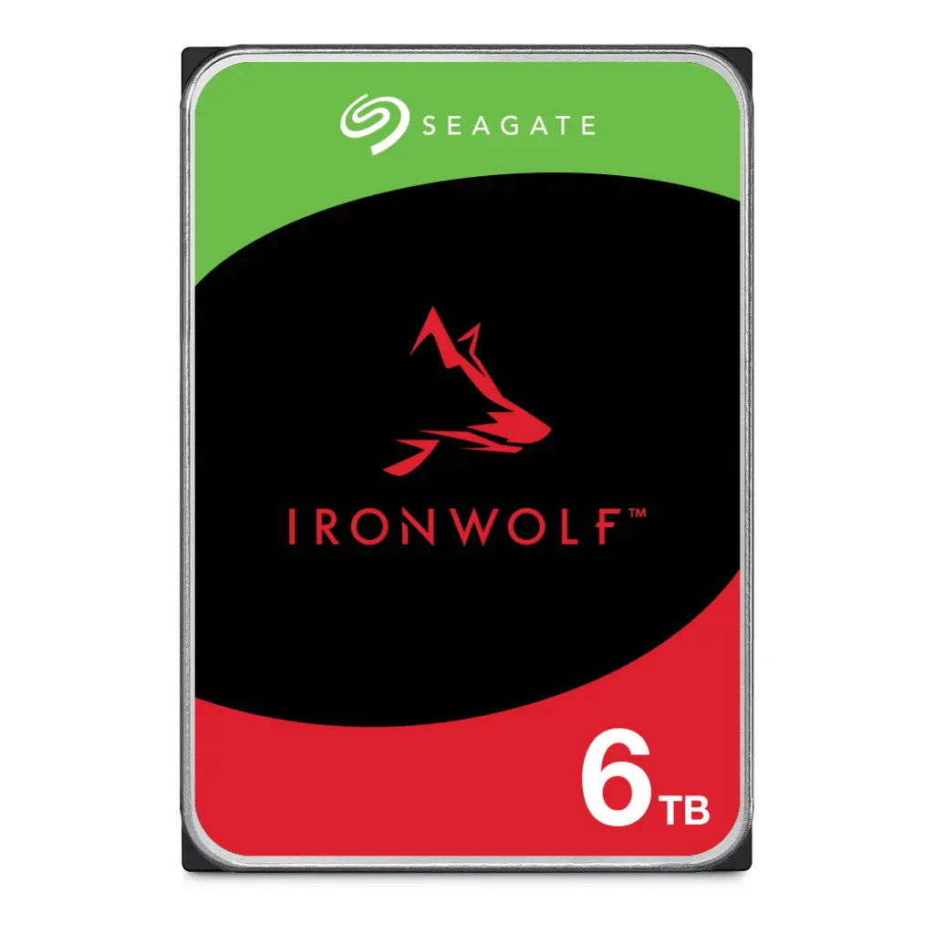 SEAGATE IronWolf HDD 3.5" 6TB SATA-III 5400rpm Cache 256MB รุ่น ST6000VN006