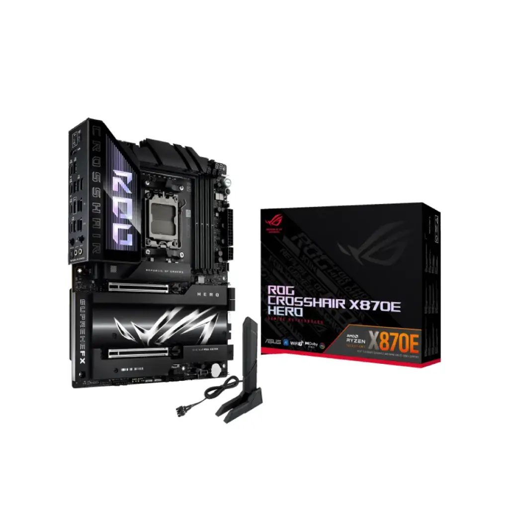 ASUS เมนบอร์ด AMD X870E รุ่น ROG CROSSHAIR X870E HERO 