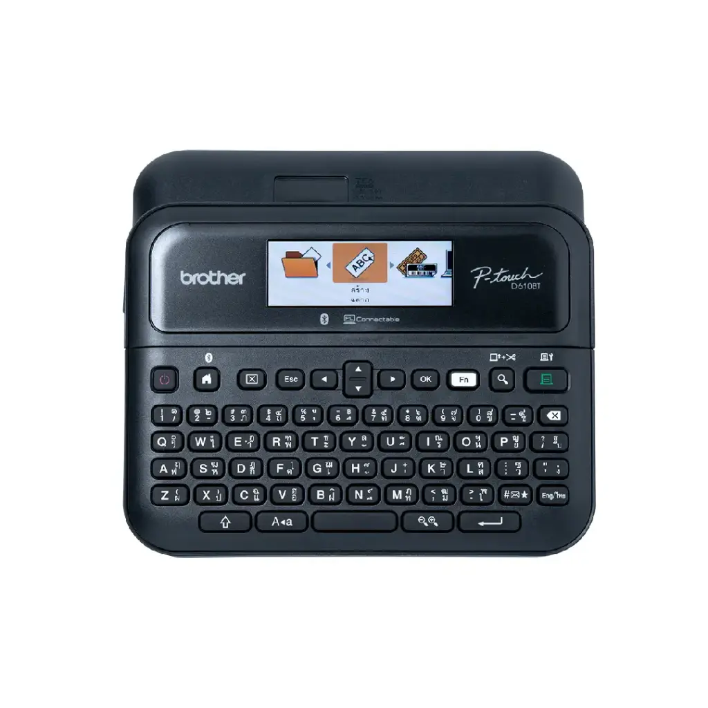 Brother เครื่องพิมพ์ฉลากแบบพกพา รุ่น PT-D610BT