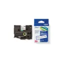 Brother เทปพิมพ์อักษรแบบเคลือบพลาสติก สีดำพื้นขาว 36 mm. TZE-261