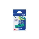 Brother เทปพิมพ์อักษรแบบเคลือบพลาสติก สีดำพื้นเขียว 12 mm. TZE-731