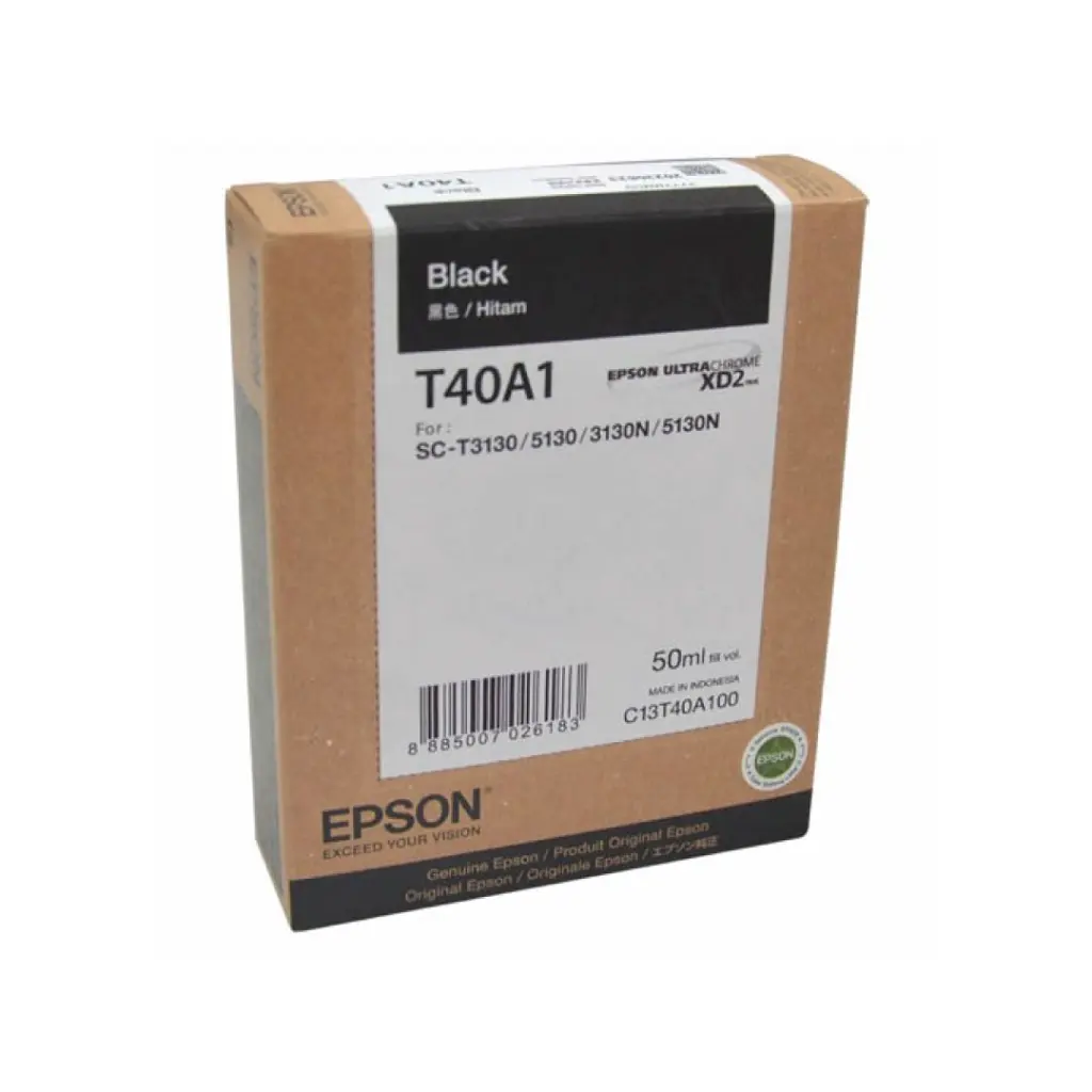 EPSON หมึกพิมพ์ T40A 50 ml. (Black)(C13T40A100)