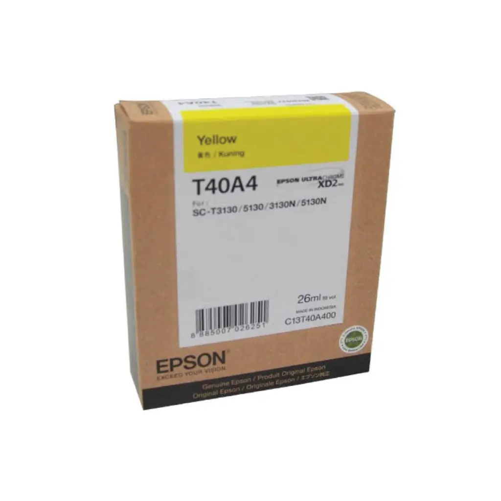 EPSON หมึกพิมพ์ T40A 26 ml. (Yellow)(C13T40A400)