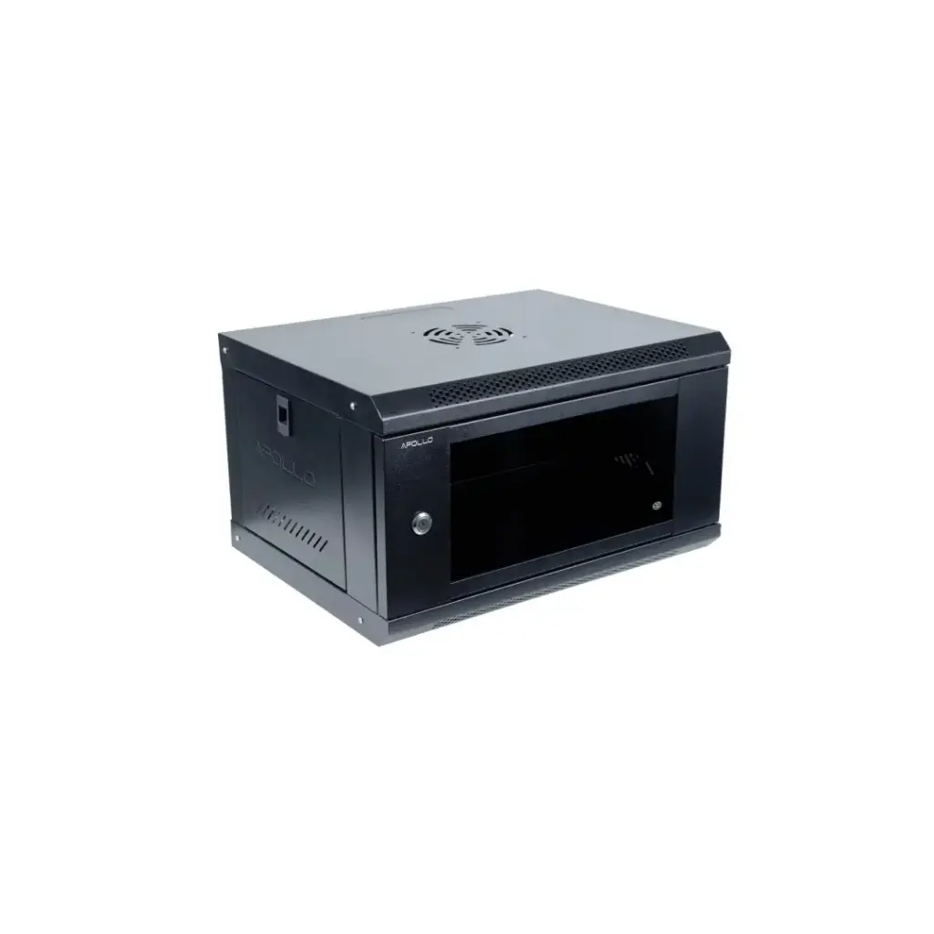 APOLLO ตู้แร็ค 6U ลึก 45 cm. (สีดำ) รุ่น ACR-6U45-BK