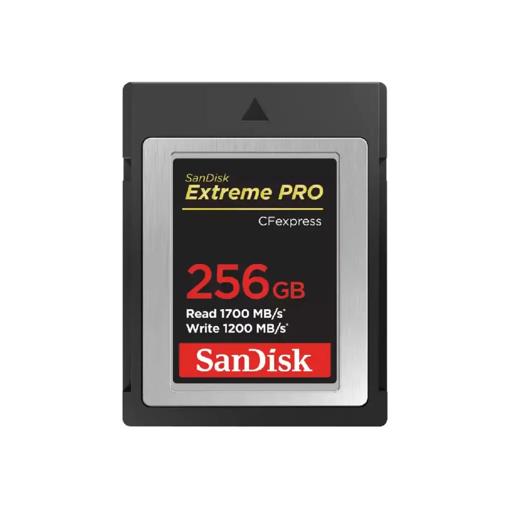 SanDisk Extreme PRO® CFexpress™ Card Type B, SDCFE 256GB, 1700MB/s R, 1200MB/s W (SDCFE-256G-GN4NN)