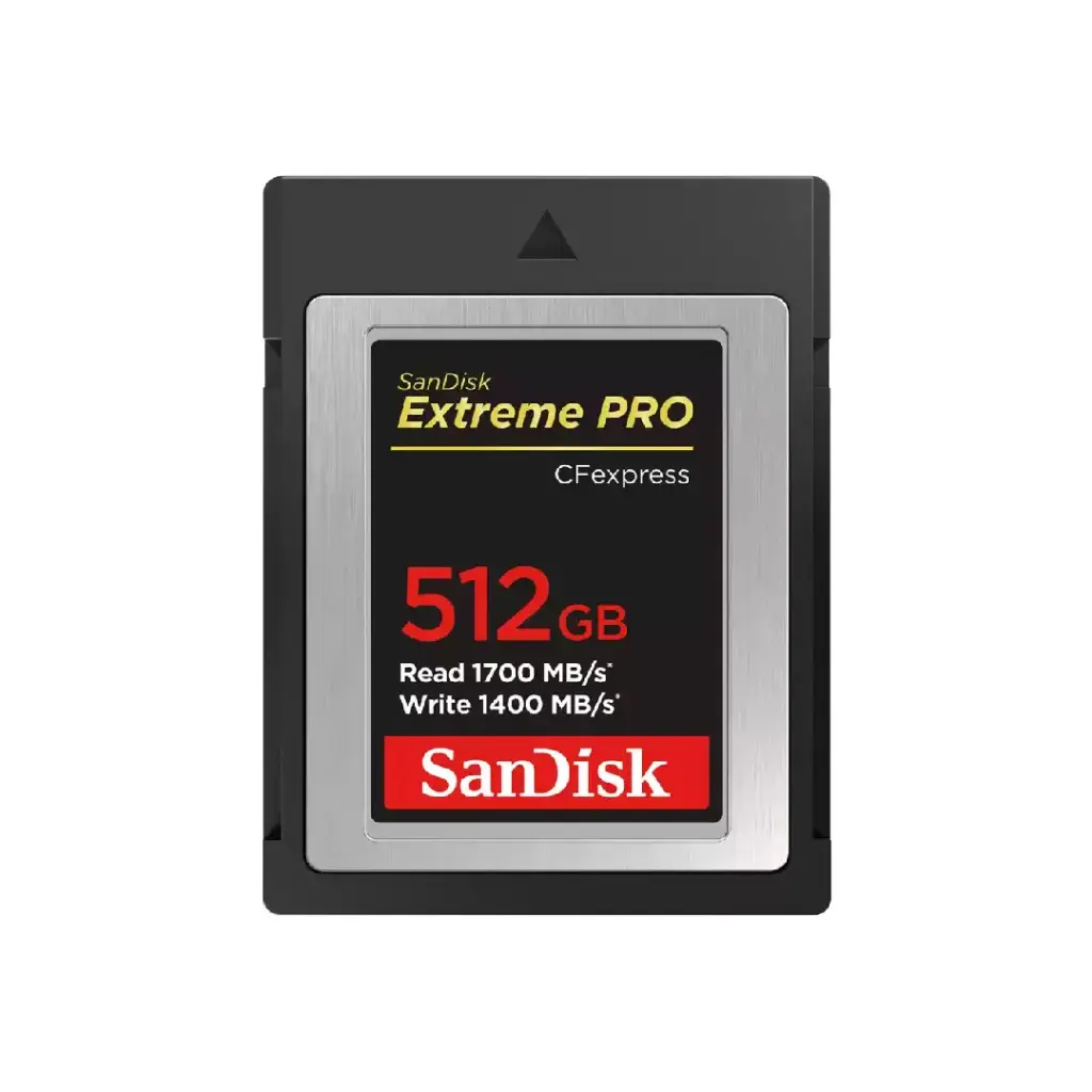 SanDisk Extreme PRO® CFexpress™ Card Type B, SDCFE 512GB, 1700MB/s R, 1400MB/s W (SDCFE-512G-GN4NN)