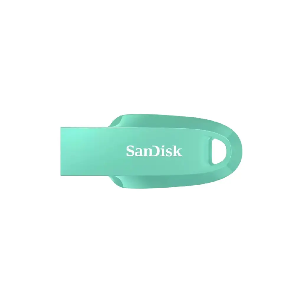 SanDisk Ultra Curve USB 3.2 Gen 1 Flash Drive, CZ550 64GB, USB3.0, Mint Green, compact design (SDCZ550-064G-G46G)