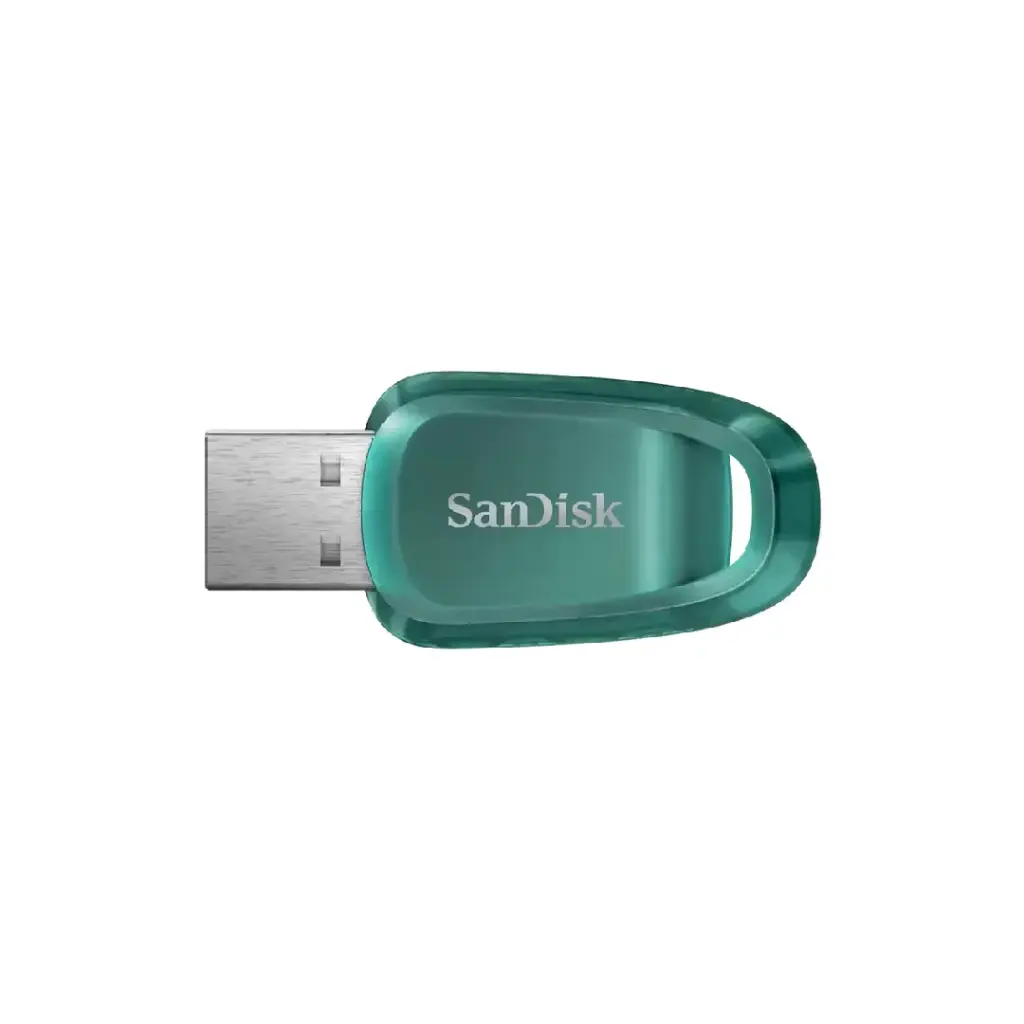SanDisk Ultra Eco USB 3.2 Gen 1 Flash Drive, CZ96 128GB, USB3.2, Green (SDCZ96-128G-G46)