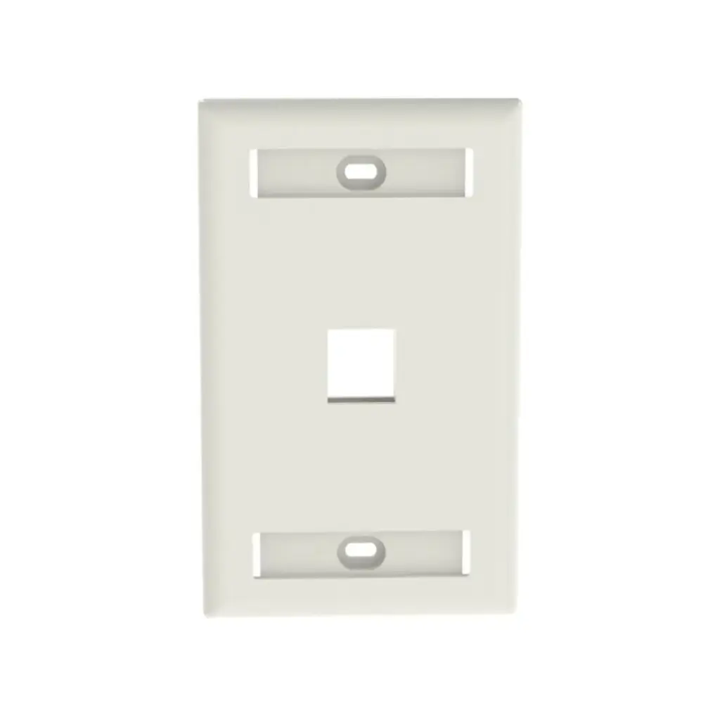 PANDUIT หน้ากากเต้ารับสายแลน 1 พอร์ต RJ45 Faceplate with lables Key Stone (NK1FIWY)