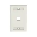 PANDUIT หน้ากากเต้ารับสายแลน 1 พอร์ต RJ45 Faceplate with lables Key Stone (NK1FIWY)