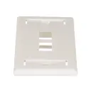 PANDUIT หน้ากากเต้ารับสายแลน 2 พอร์ต RJ45 Faceplate with lables Key Stone (NK2FIWY)