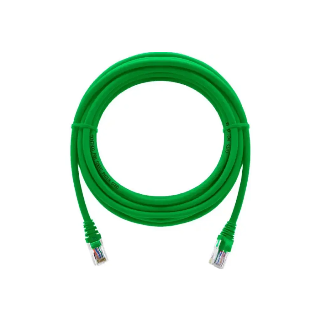 LIMAZ สาย LAN CAT6 Patch Cord 24AWG (5 M) with Green PVC Jacket รุ่น LMZ-PC06GR05