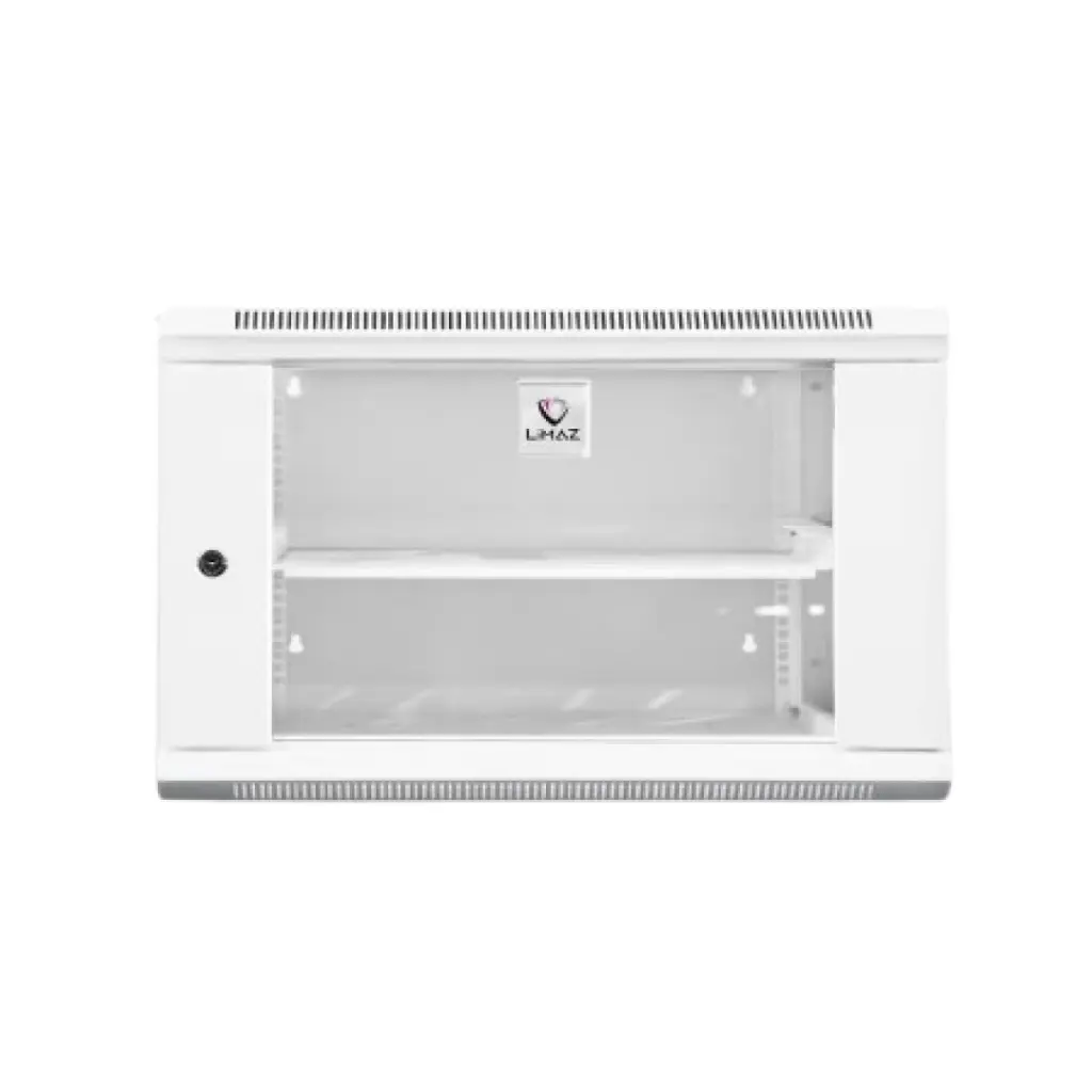 LIMAZ ตู้แร็ค 6U ลึก 45 ซม. Wall Rack Single layer, 600x450x370 mm. รุ่น LMZ-LWSWH64506 (สีขาว)