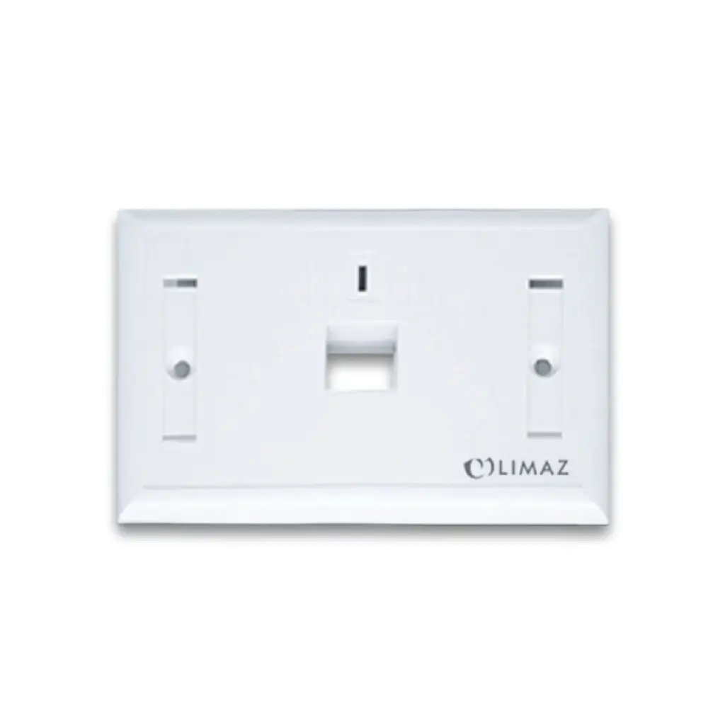 LIMAZ Face Plate 1 Slot with Icon & Label, Off-White Color รุ่น LMZ-FP1S