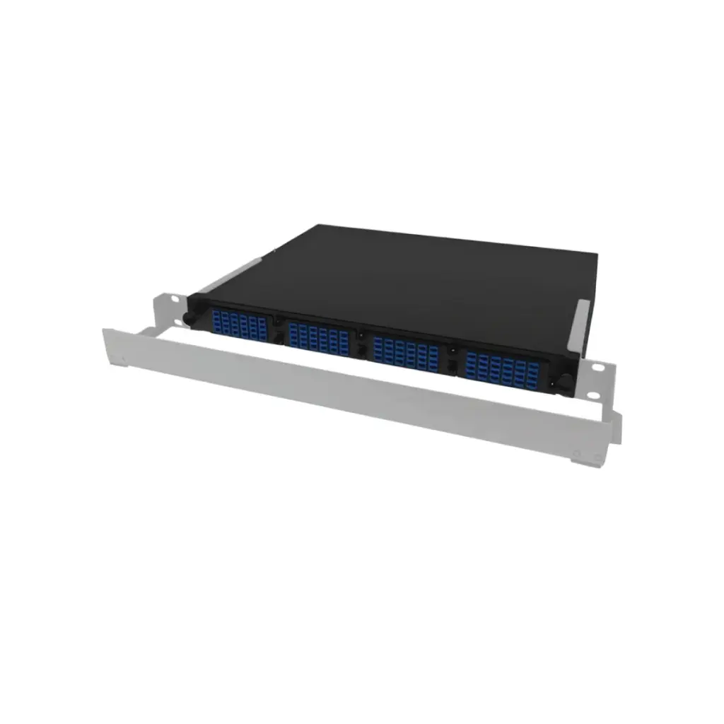 LIMAZ High Density F.O. Sliding Patch Panel 4 Snap-In 1U รุ่น LMZ-FPR14S